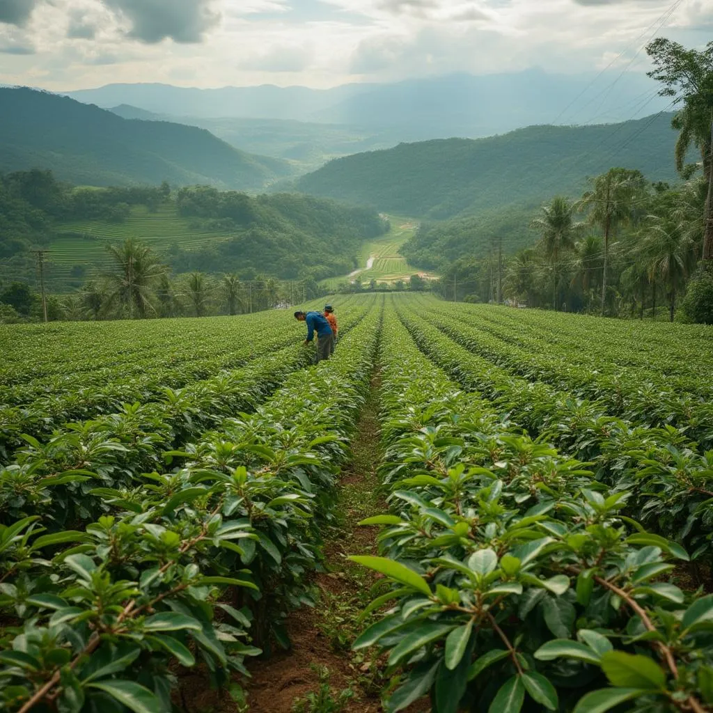 Plantación de aguacate Hass para exportación